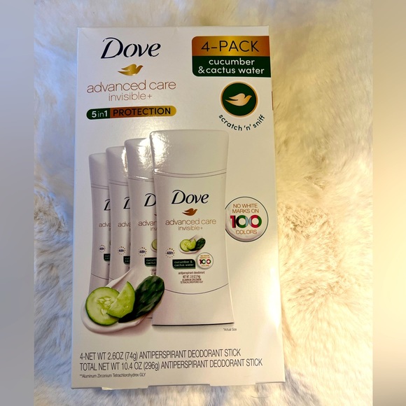 NWT - Dove advanced care invisible+ Antiperspirant Deodorant, 2.6 oz, 4-… - Picture 1 of 5